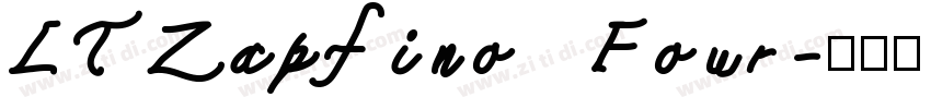 LTZapfino Four字体转换